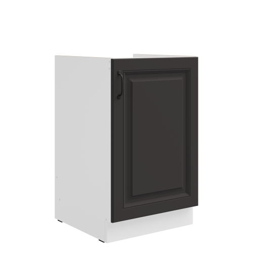 Przejdź do produktu Szafka dolna 50 ZL 1F BB ATENA zabudowa pod zlew Grafit / Biały
