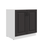 Szafka dolna 80 cm ATENA 80 D 2F BB  Grafit / Biały mat