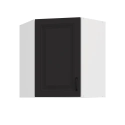 Szafka górna narożna 60 x 60 cm GN-72 1F (45°)  ATENA Grafit / Biały mat 