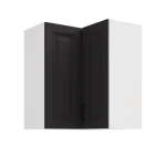 Szafka górna narożna 60 x 60 cm GN-72 2F (90°) ATENA Grafit / Biały mat