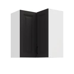 Szafka górna narożna 60 x 60 cm GN-72 2F (90°) ATENA Grafit / Biały mat