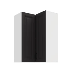 Szafka górna narożna 60 x 60 cm GN-90 2F (90°) ATENA Grafit / Biały mat