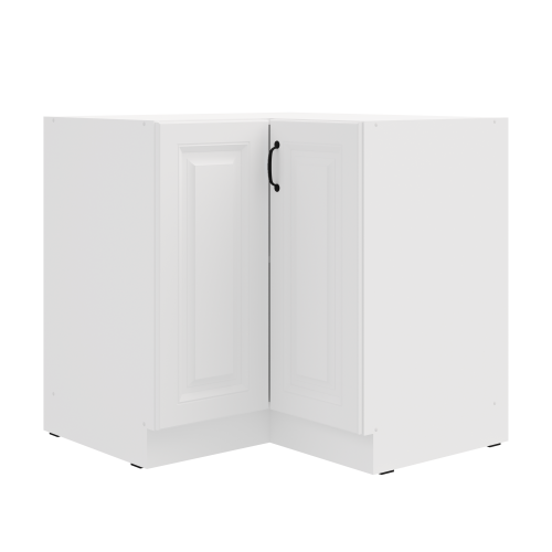 Przejdź do produktu Szafka narożna dolna 90 x 90 cm ATENA 2F BB Biały mat