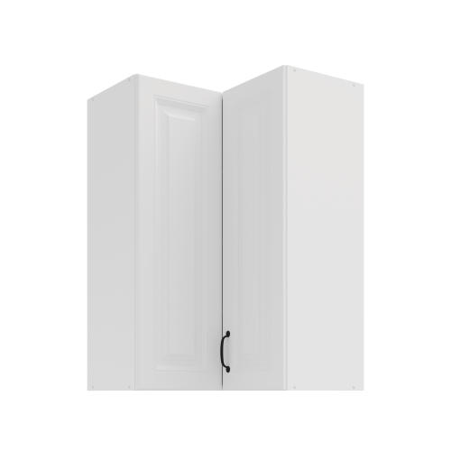 Przejdź do produktu Szafka górna narożna 60 x 60 cm GN-90 2F (90°) ATENA Biały mat 