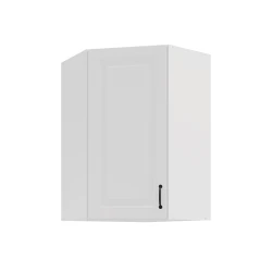Szafka górna narożna 60 x 60 cm GN-90 1F (45°)  ATENA Biały mat 