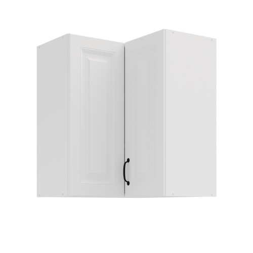 Przejdź do produktu Szafka górna narożna 60 x 60 cm GN-72 2F (90°) ATENA Biały mat
