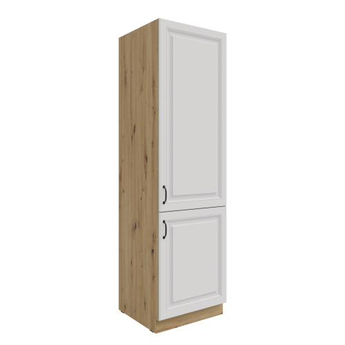 Przejdź do produktu Szafka kuchenna słupek 60 LO-210 2F ATENA Biały mat /  Dąb Artisan