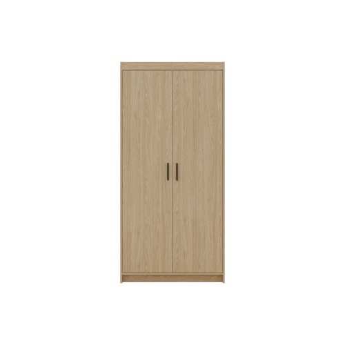 Przejdź do produktu Szafa dwudrzwiowa KLEO 90 cm – garderoba uchylna Dąb Olejowany