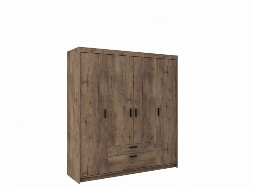 Przejdź do produktu Szafa CZTERODRZWIOWA KLEO, GARDEROBA DĄB LEFKAS