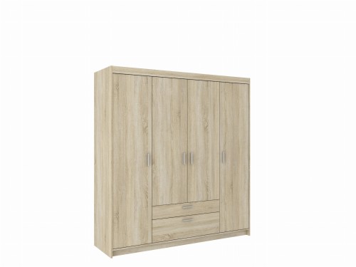 Przejdź do produktu Szafa CZTERODRZWIOWA KLEO, GARDEROBA DĄB SONOMA