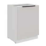 Szafka dolna 60 D 1F BB KASZMIR na białym korpusie