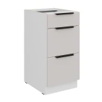 Szafka dolna 40 D 3S BB KASZMIR na białym korpusie