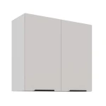 Szafka kuchenna górna 80 G - 72 2F KASZMIR na białym korpusie