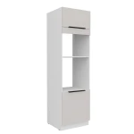 Szafka kuchenna słupek 60 DPM-210 2F KASZMIR na białym korpusie