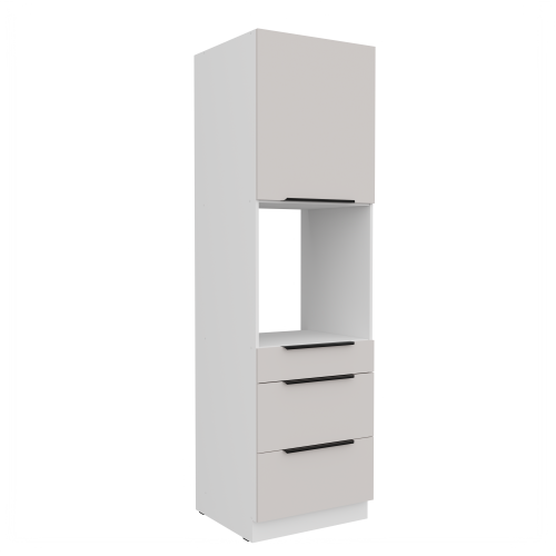 Przejdź do produktu Szafka kuchenna słupek 60 DPS-210 3S 1F KASZMIR na białym korpusie