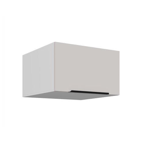 Przejdź do produktu Szafka górna nadstawna 60 NAGU-36 1F pawlacz KASZMIR na białym korpusie