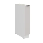 Szafka dolna 15 D CARGO BB wysuwana z koszem KASZMIR na białym korpusie