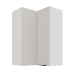 Szafka górna narożna 60 x 60 cm GN-90 2F (90°) KASZMIR na białym korpusie