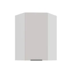 Szafka górna narożna 60 x 60 cm GN-90 1F (45°) KASZMIR na białym korpusie