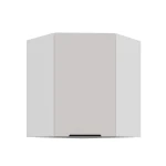 Szafka górna narożna 60 x 60 cm GN-72 1F (45°) KASZMIR na białym korpusie