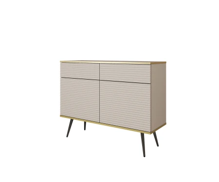 komoda krótka beż mdf czarna noga.JPG