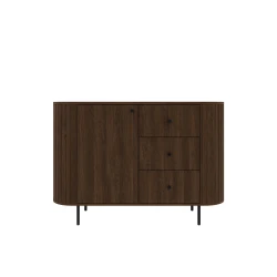 KOMODA 1D 3S OVELLA- 123 x 85 x 42 cm DĄB DUNIN