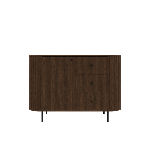 Przejdź do produktu KOMODA 1D 3S OVELLA- 123 x 85 x 42 cm DĄB DUNIN