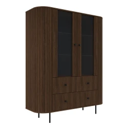 WITRYNA STOJĄCA 2D 2S OVELLA - 123 x 155 x 42 cm DĄB DUNIN