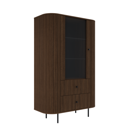 Przejdź do produktu WITRYNA STOJĄCA 1D 2S OVELLA - 97 x 155 x 42 cm DĄB DUNIN