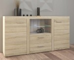 KOMODA 2D 2S SELENA - 156 x 82 x 40 cm DĄB SONOMA