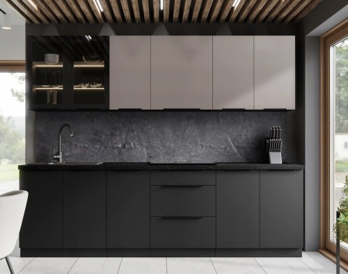 Przejdź do produktu Meble kuchenne, kuchnia modułowa kaszmir / deco, zestaw 260 cm