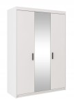 Szafa TRZYDRZWIOWA KLEO z lustrem, GARDEROBA BIAŁA