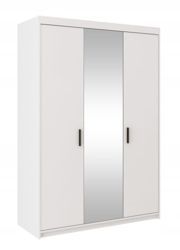 Przejdź do produktu Szafa TRZYDRZWIOWA KLEO z lustrem, GARDEROBA BIAŁA