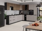 Meble kuchenne kaszmir/denver, kuchnia narożna modułowa 310 na 250 cm