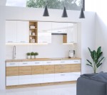 Meble kuchenne Victoria 260 cm, zestaw z blatem