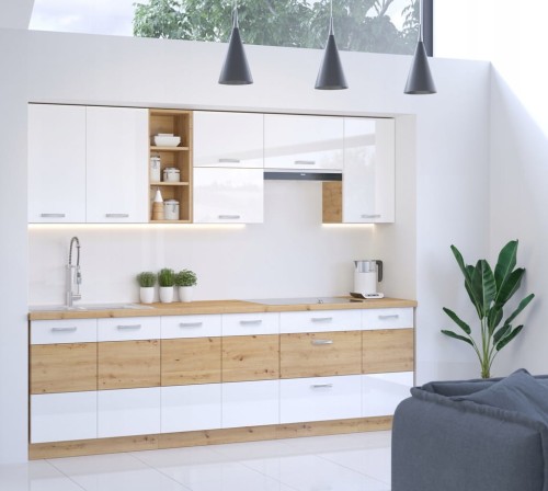 Przejdź do produktu Meble kuchenne Victoria 260 cm, zestaw z blatem