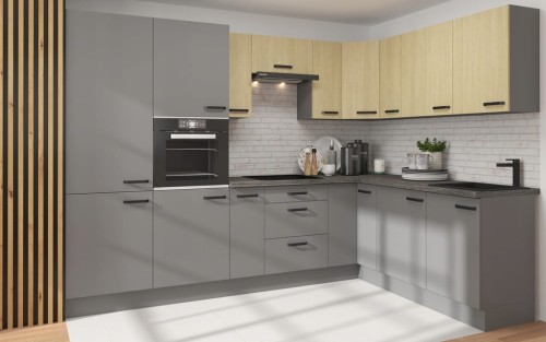 Przejdź do produktu Meble kuchenne modułowe Lucia/Scandi zestaw narożny 300 na 200 cm