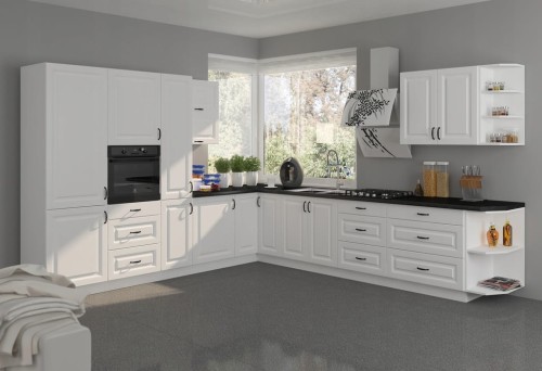 Przejdź do produktu Meble kuchenne modułowe, kuchnia narożna ATENA 310 / 340cm