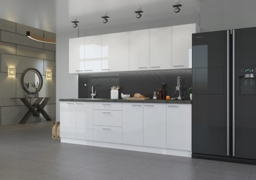 Przejdź do produktu Zestaw mebli kuchennych VENUS - 2,6 M biały połysk