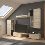 Meble do salonu, pokoju, Meblościanka RIO - 5 kolorów, dąb sonoma