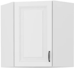 Szafka górna narożna 60 x 60 cm GN-72 1F (45°)  ATENA Biały mat 