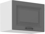 Szafka górna do zabudowy okapu 50 GU-36 1F ATENA Szary front / Biały korpus