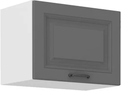 Szafka górna do zabudowy okapu 50 GU-36 1F ATENA Szary front / Biały korpus