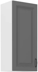 Szafka górna 40cm ATENA 40 G-90 1F Szary mat / Biały korpus