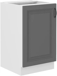 Szafka dolna 50 ZL 1F BB ATENA zabudowa pod zlew Szary front / Biały korpus