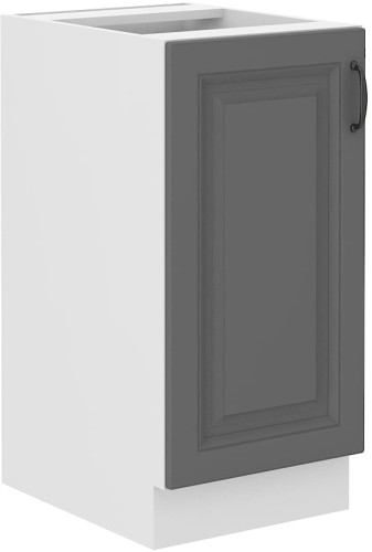 Przejdź do produktu Szafka dolna 40 D 1F BB ATENA Szary front / Biały korpus