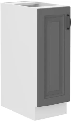Szafka dolna 30 cm CARGO ATENA 30 D CARGO BB wysuwana z koszem Szary front/  Biały korpus