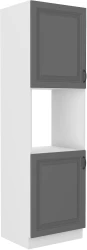 Szafka kuchenna słupek 60 DP-210 2F ATENA Szary front / Biały korpus