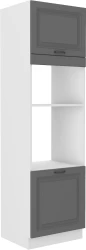 Szafka kuchenna słupek 60 DPM-210 2F ATENA Szary front /  Biały korpus