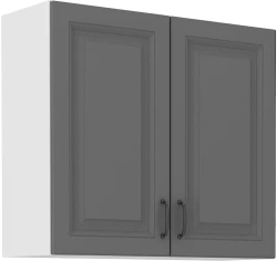 Szafka górna 80 cm ATENA 80 G - 72 2F Szary front /Biały korpus